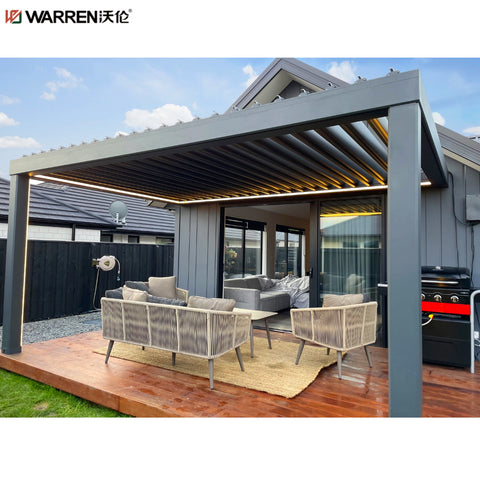 Warren 10x14 Garden Pergola With Aluminum Outdoor Gazebo Roof