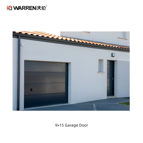 Warren 9x15 Single Aluminum Garage Door With Glass Roller Door