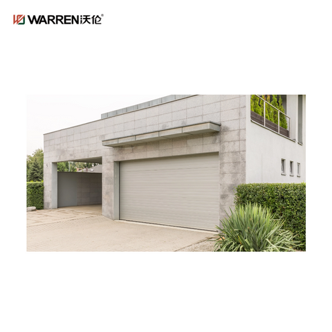 Warren 7x16 Double Garage Electric Door Glass Garage in House