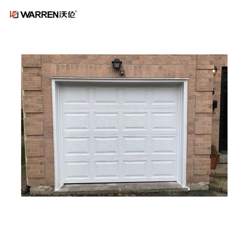 Warren 9x14 Black Single Garage Door With Glass Windows