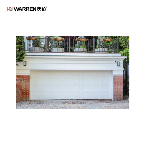 Warren 10x15 Black Garage Door With Side Windows for House