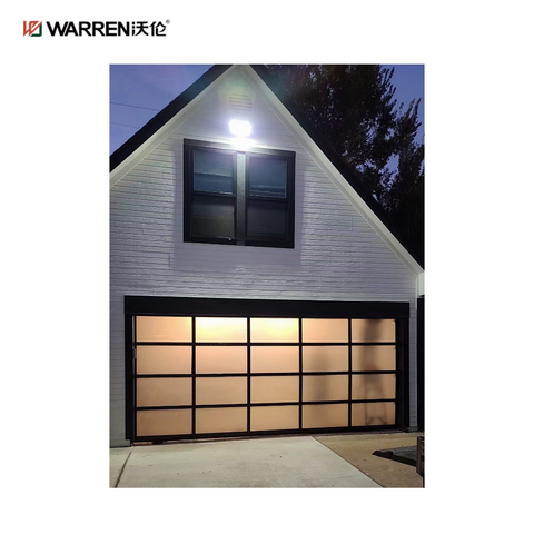 Warren 6 6x9 New Black Garage Door With Aluminum Roller Door