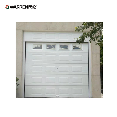 Warren 9x11 Modern Black Garage Doors With Windows Auto Roll Up Door