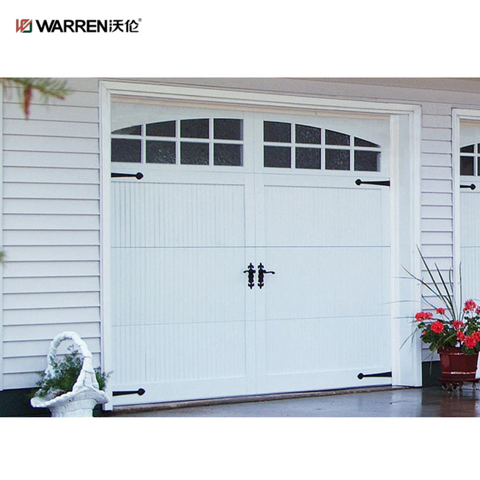 Warren 8x10 Automatic Roll Up Garage Door Double Garage Door Black