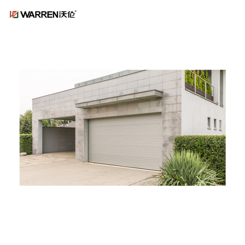 Warren 11x7 Bronze Aluminium Garage Doors With Side Windows for Home