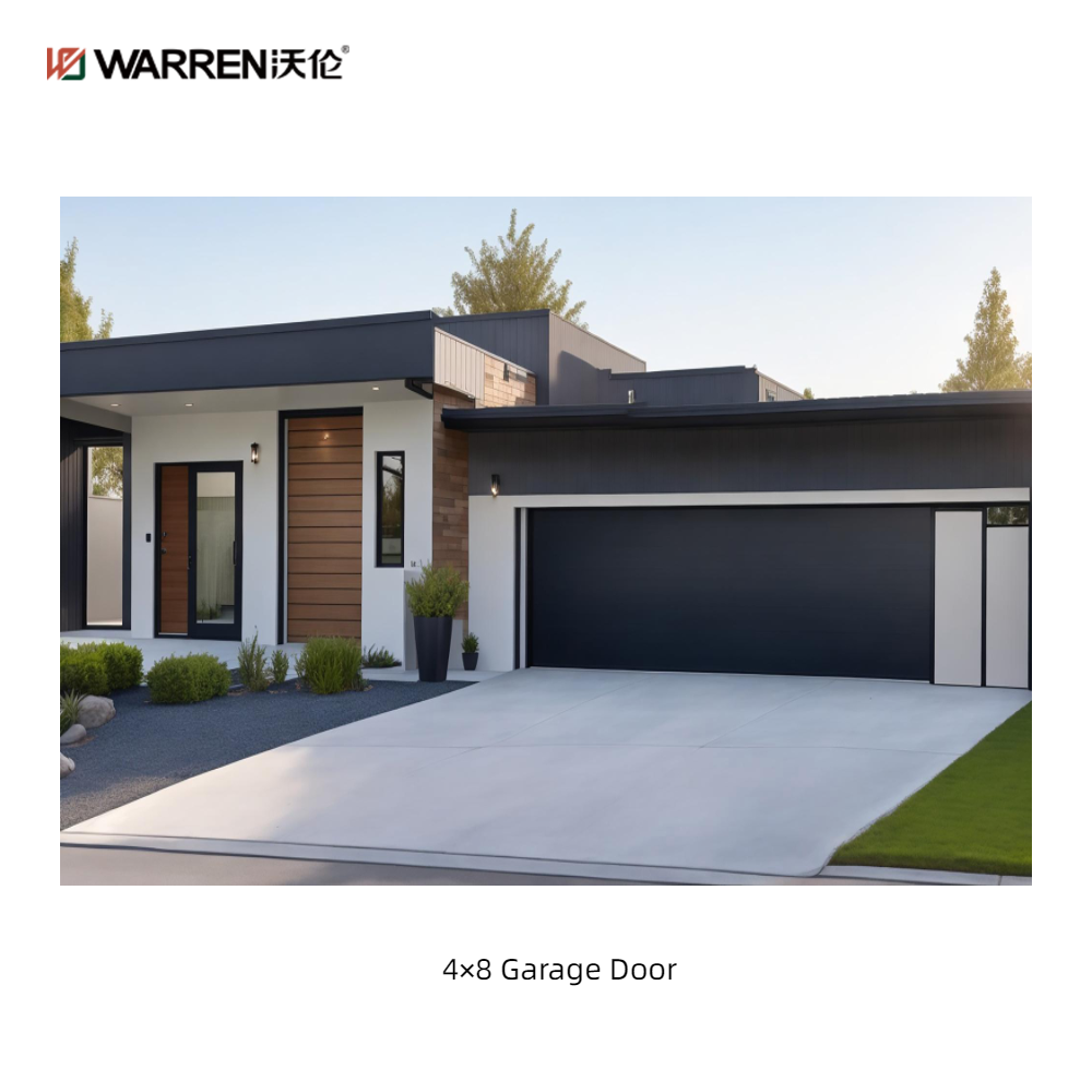 Warren 4x8 Garage Door Glass With Panel Inserts for Home