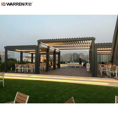 Warren 10x14 Garden Pergola With Aluminum Outdoor Gazebo Roof