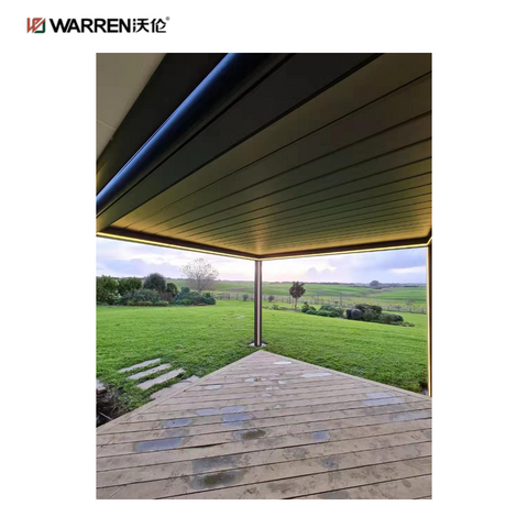 Warren 8x10 Deck Gazebo Aluminium Pergola with Louvered Roof