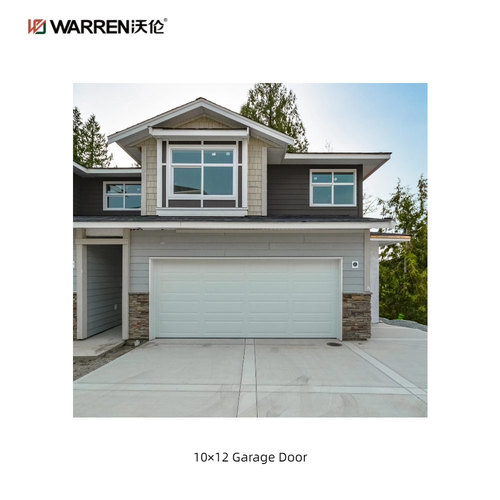 Warren 10x12 Aluminium Single Garage Doors With Side Windows for House