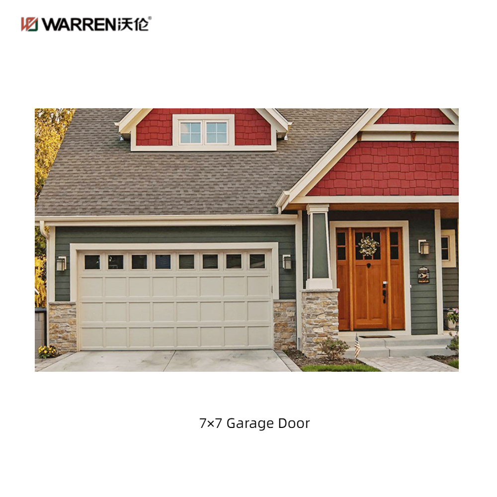 Warren 7x7 Modern Garage Doors With Windows Glazed for Home