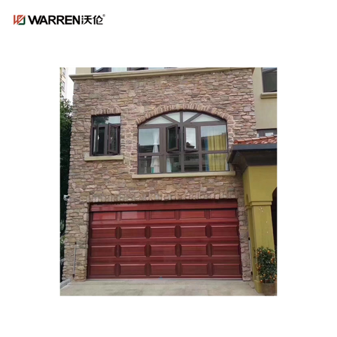 Warren 10x7 Modern Double Garage Doors With Auto Roller Shutter Doors