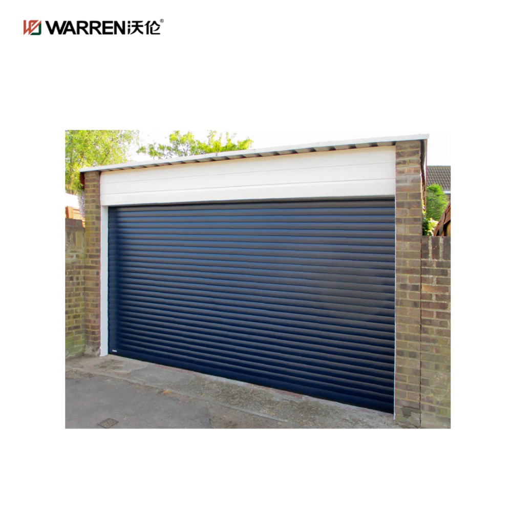 Warren 11x8 Black 2 Car Garage Door With Windows for Sale