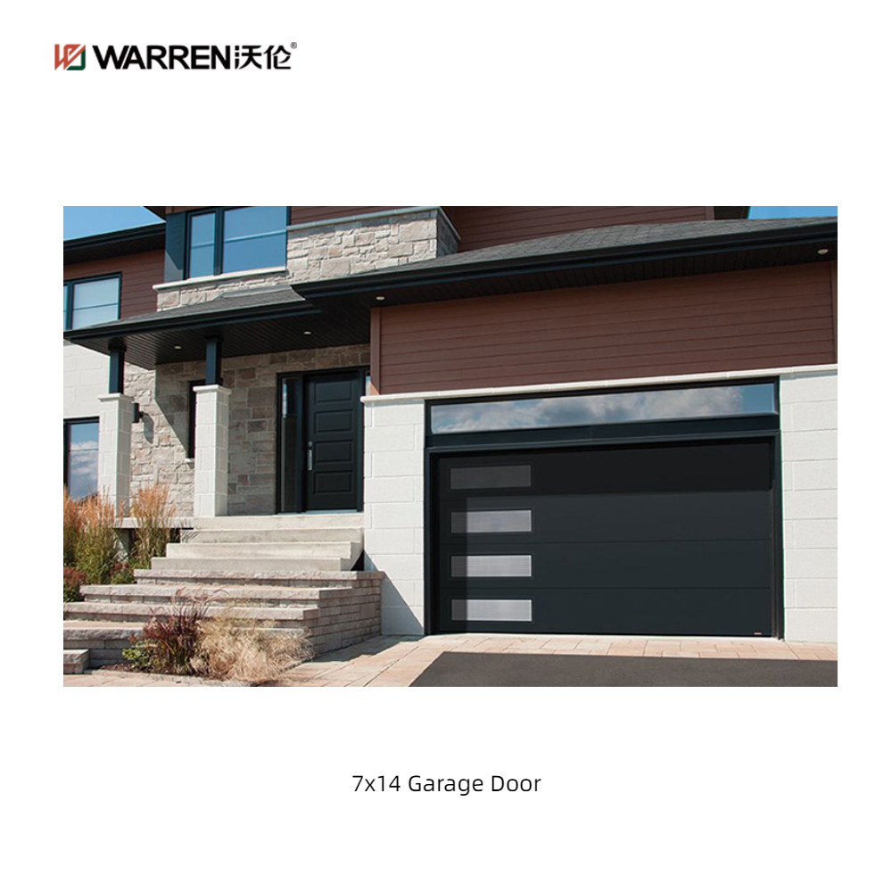 Warren 7x14 Black and Glass Garage Door Garage Window Insert