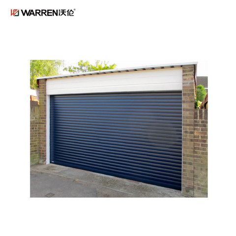 Warren 8x18 Black Single Car Garage Door With Windows