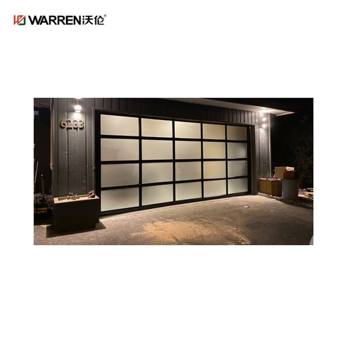 Warren 10x10 Automatic Double Garage Door With Windows for Home