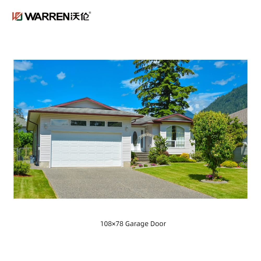 Warren 108x78 Insulated 2 Car Garage Door With Side Windows