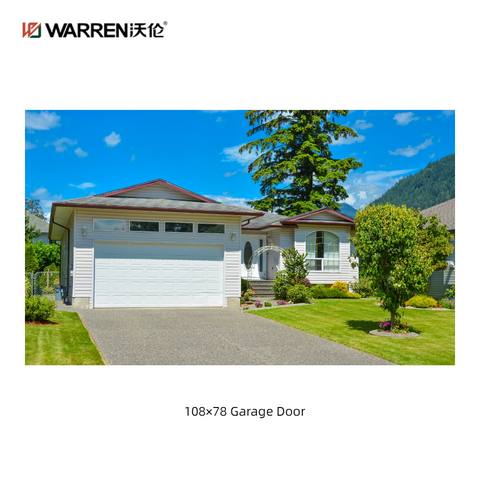 Warren 108x78 Insulated 2 Car Garage Door With Side Windows
