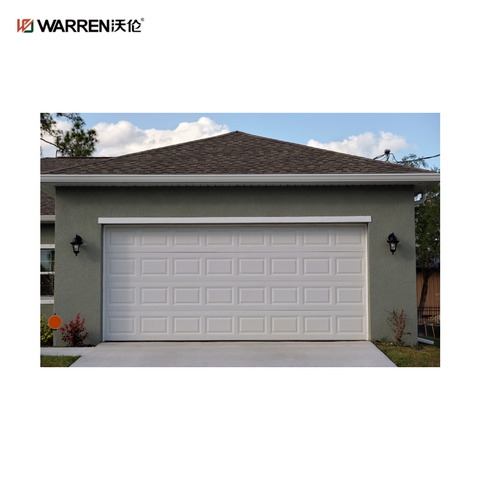 Warren 11x8 Black 2 Car Garage Door With Windows for Sale