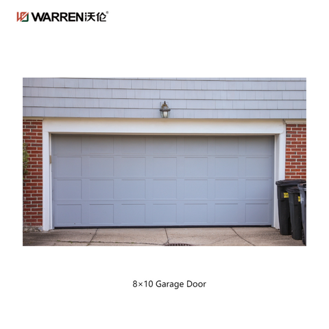 Warren 8x10 Automatic Roll Up Garage Door Double Garage Door Black