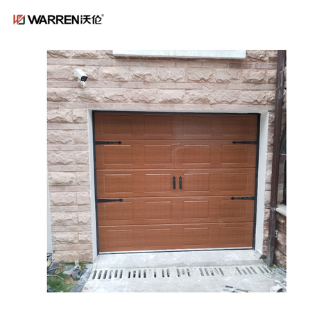 Warren 7x16 Double Garage Electric Door Glass Garage in House