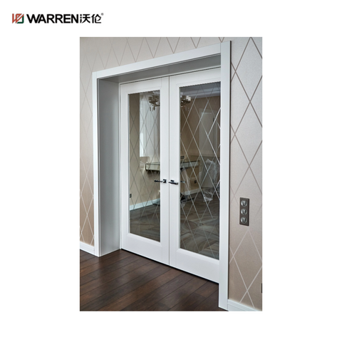 Warren 72x96 White French Doors Interior Large Internal French Doors