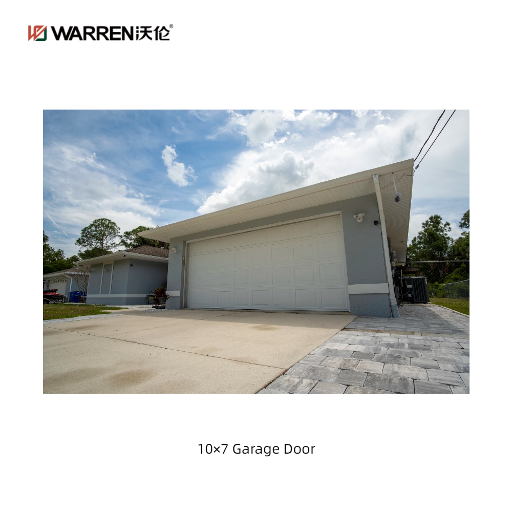 Warren 10x7 Modern Double Garage Doors With Auto Roller Shutter Doors