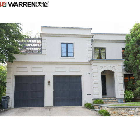 Warren 8x6 5 Black Tinted Glass Garage Door Two Car Garage Door With Windows Modern Garage Doors For Sale