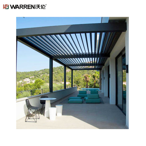 Warren 12x16 Pergola with Aluminum Alloy Motorized Louvered Roof