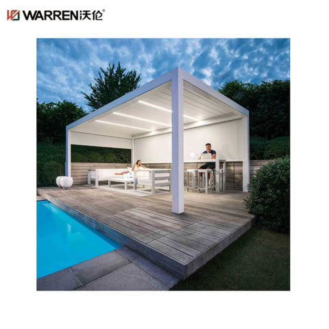 Warren 12x16 Pergola with Aluminum Alloy Motorized Louvered Roof