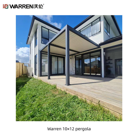 Warren 10x12 patio pergola with aluminum alloy waterproof roof