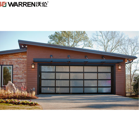Warren 18x18 All Glass Garage Door Cost Black Shutters And Garage Door With Windows On Side