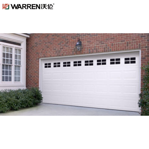 Warren 18x17 Garage Door With Windows On Side Glass Double Garage Door Prices Garage Glass Doors Price
