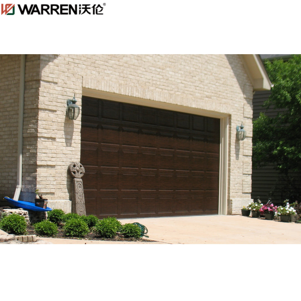 Warren 8x6 5 Black Tinted Glass Garage Door Two Car Garage Door With W