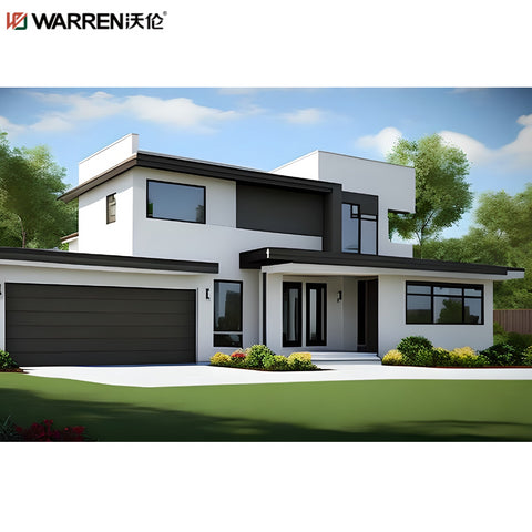 Warren 15x10 Garage Door With Black Hardware White Farmhouse With Black Garage Doors Black Garage Entry Door