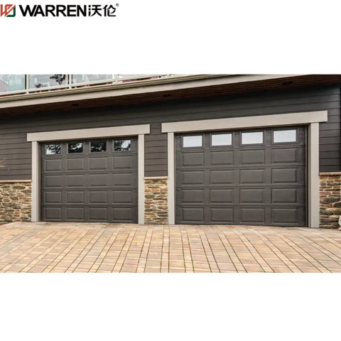 Warren 16x16 Metal Garage With Automatic Door Automatic Garage Roll up Door Black Glass Garage Door