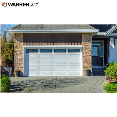 Warren 12x13 Garage Door Accordion Garage Door Temporary Garage Door Steel Aluminum Modern