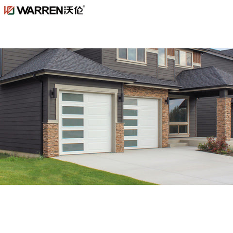 Warren 18x17 Garage Door With Windows On Side Glass Double Garage Door Prices Garage Glass Doors Price
