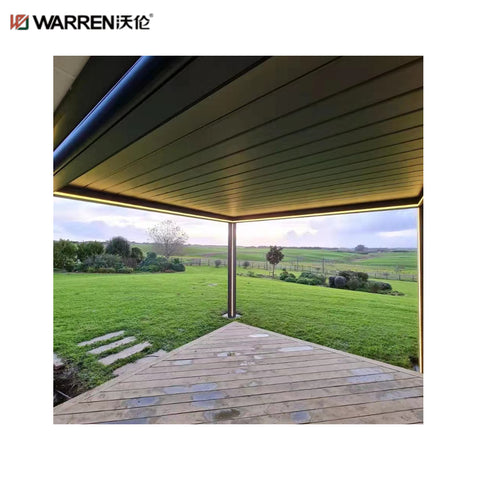 Warren 12x16 Pergola with Aluminum Alloy Motorized Louvered Roof