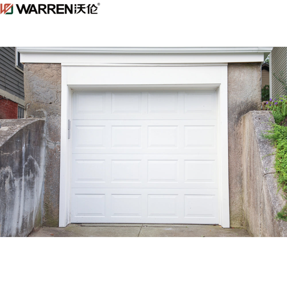 Warren 15x10 Garage Door With Black Hardware White Farmhouse With Black Garage Doors Black Garage Entry Door