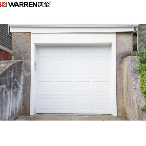 Warren 15x10 Garage Door With Black Hardware White Farmhouse With Black Garage Doors Black Garage Entry Door