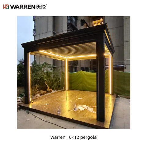Warren 10x12 patio pergola with aluminum alloy waterproof roof