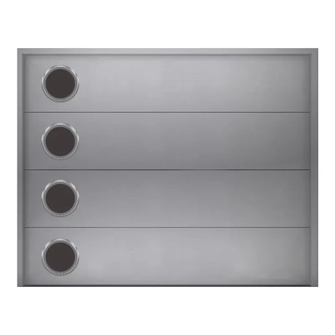 Warren Villa Architecture Modern Style Automatic Modular Glass Aluminum Garage Door