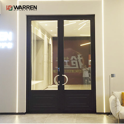 Swing Door Exterior Narrow Thin Aluminium Frame Casement Doors Entry Door