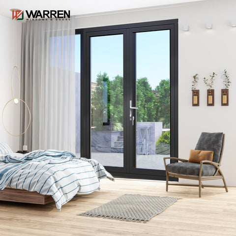 Swing Door Exterior Narrow Thin Aluminium Frame Casement Doors Entry Door