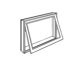 Warren California Modern Standard Size Custom Swing Bathroom villa home manual aluminum awning window