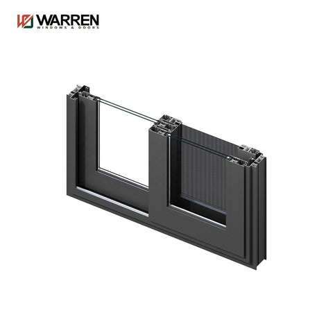 Warren Aluminum Sliding Windows And Doors Sound Proof Aluminium 3 panels Sliding Window