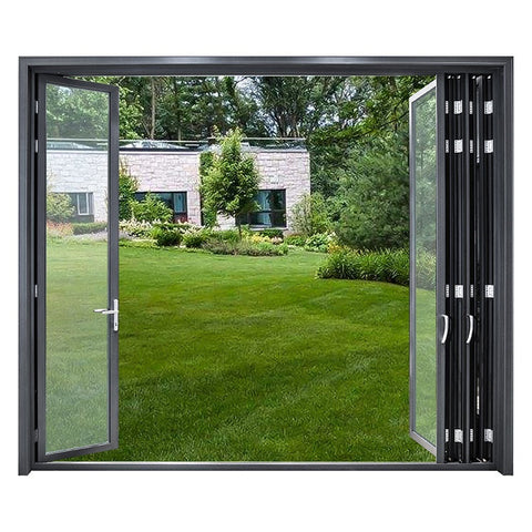 Warren aluminum patio glass folding door colour Bi fold door decorative for sale