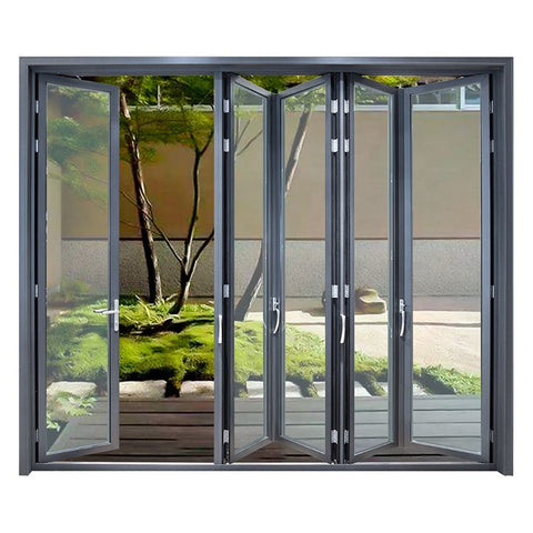 Warren aluminum patio glass folding door colour Bi fold door decorative for sale