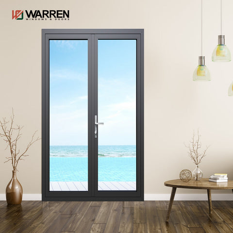 New Model Double Glass Aluminium Casement Doors For House Swing Doors And Hinged Door
