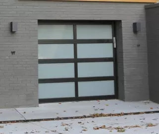 Warren 7x14 garage door Modern Garage Interior Doors Modern Industrial Automatic Door With Tempered Frosted Glass